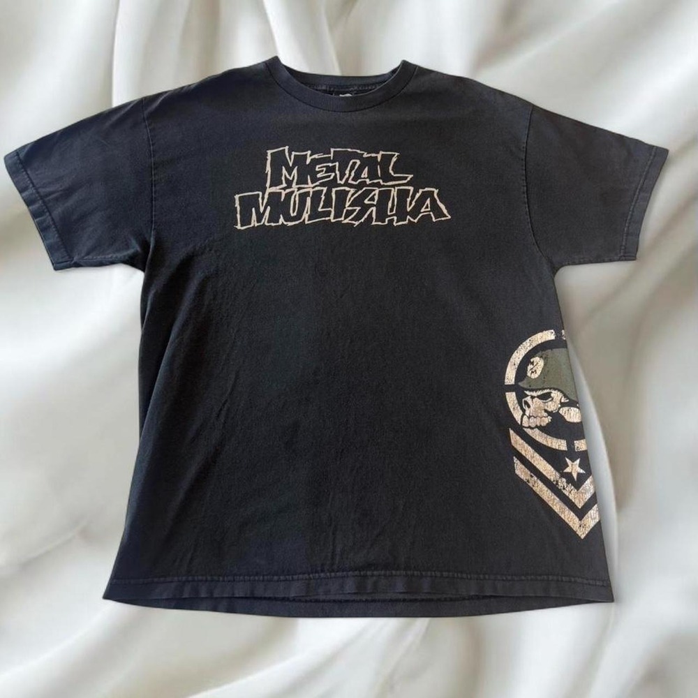 Y2K vintage Metal Mulisha black graphic short sleeve tee skater grunge